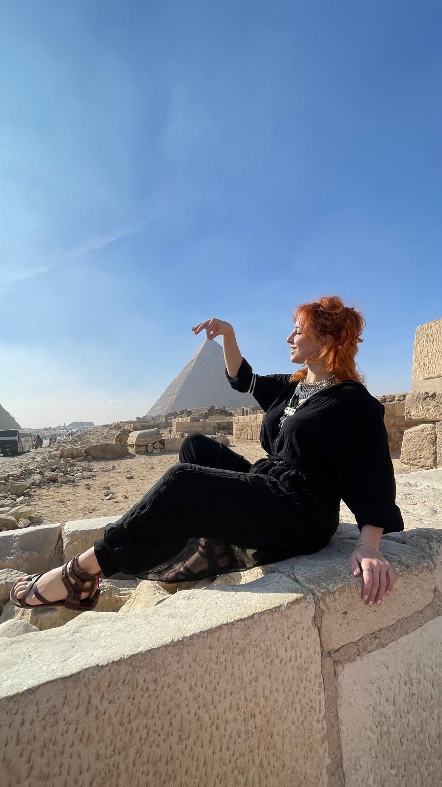 Ipek alle Piramidi di Giza
